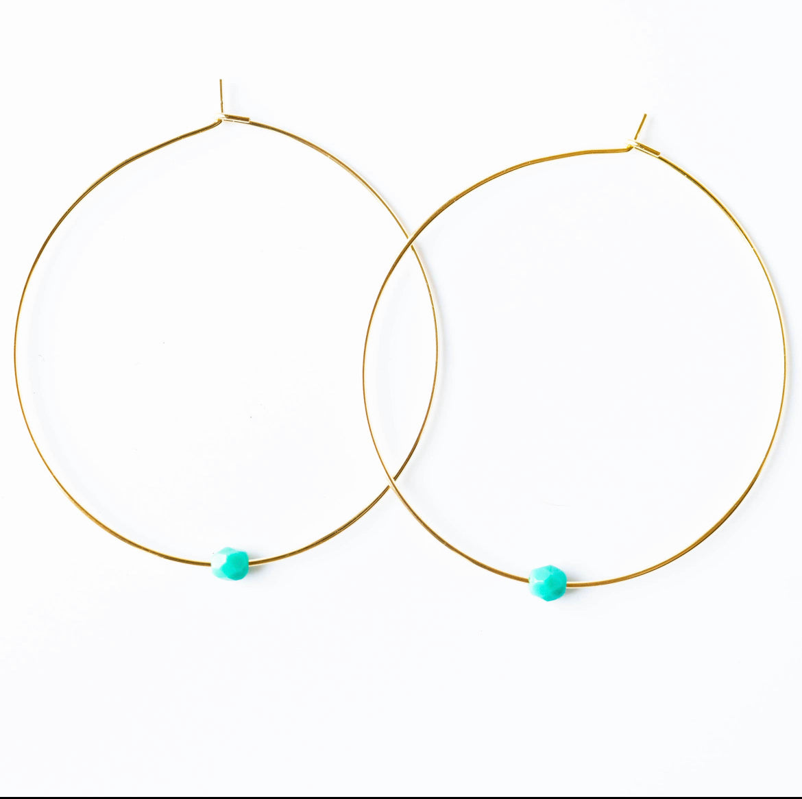 Large Orbit Hoops - Teal