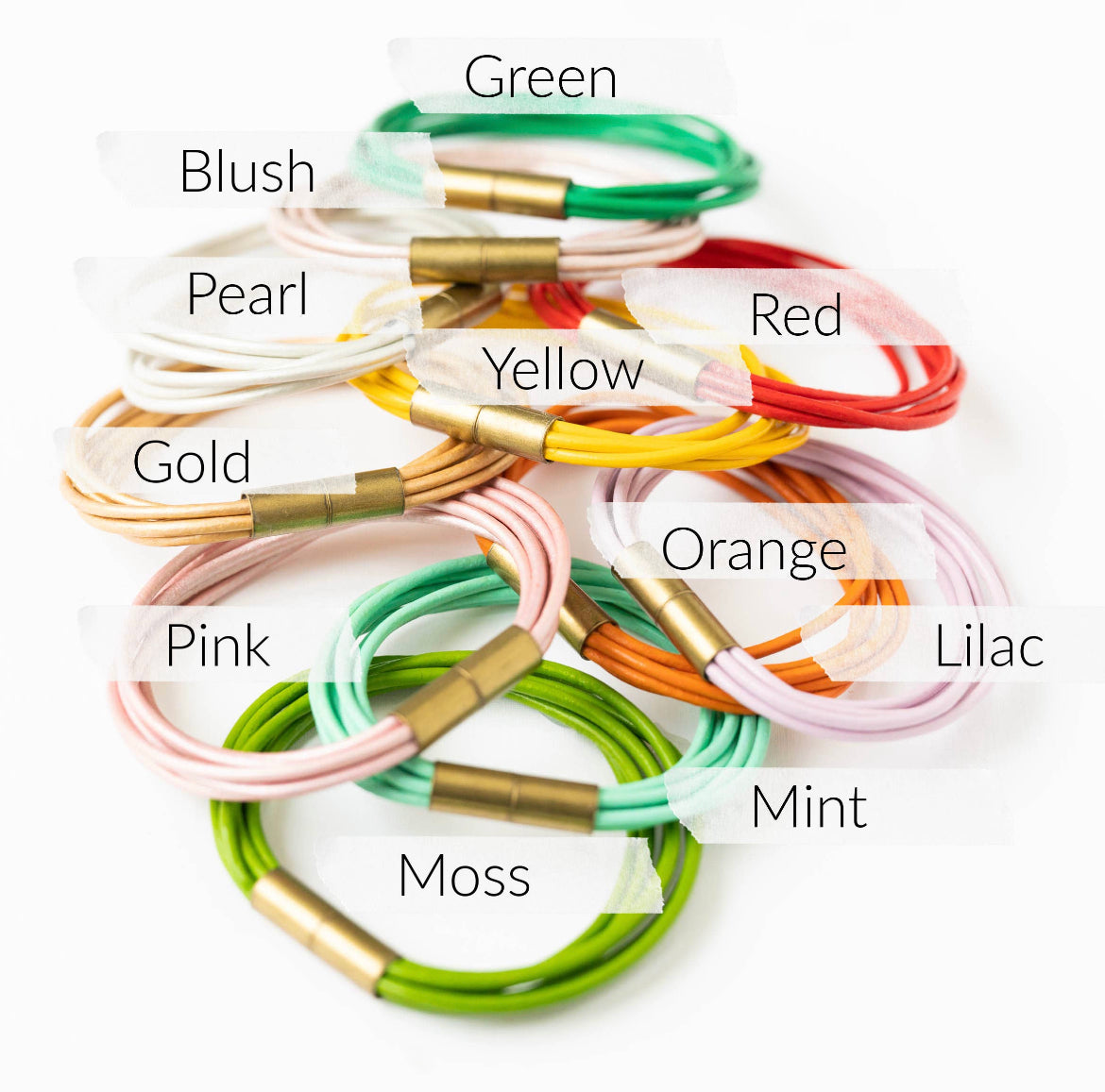 Blush - Cord Leather Bracelet