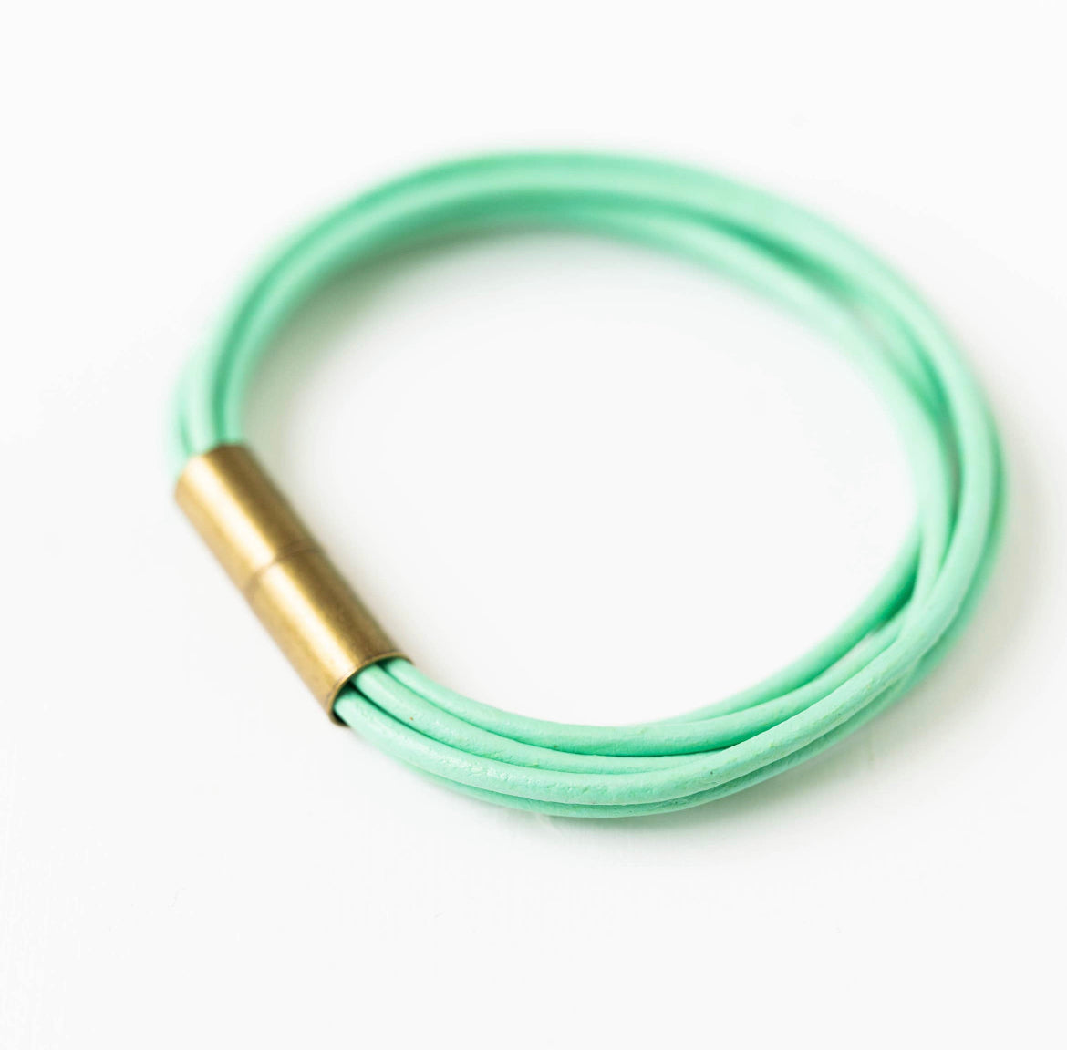 Mint - Cord Leather Bracelet