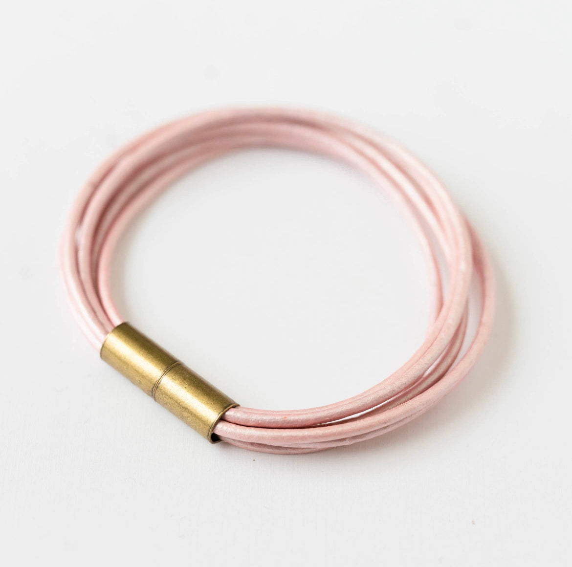 Pink - Cord Leather Bracelet