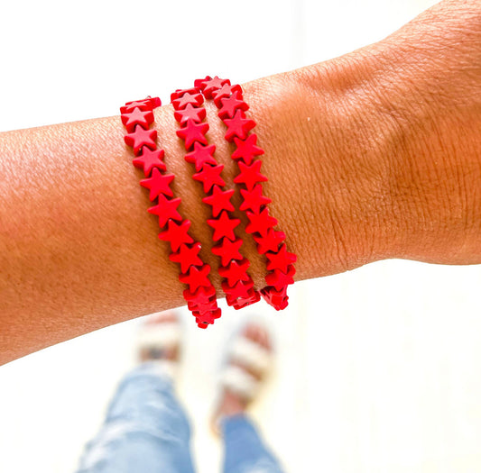 Red Stars Bracelet