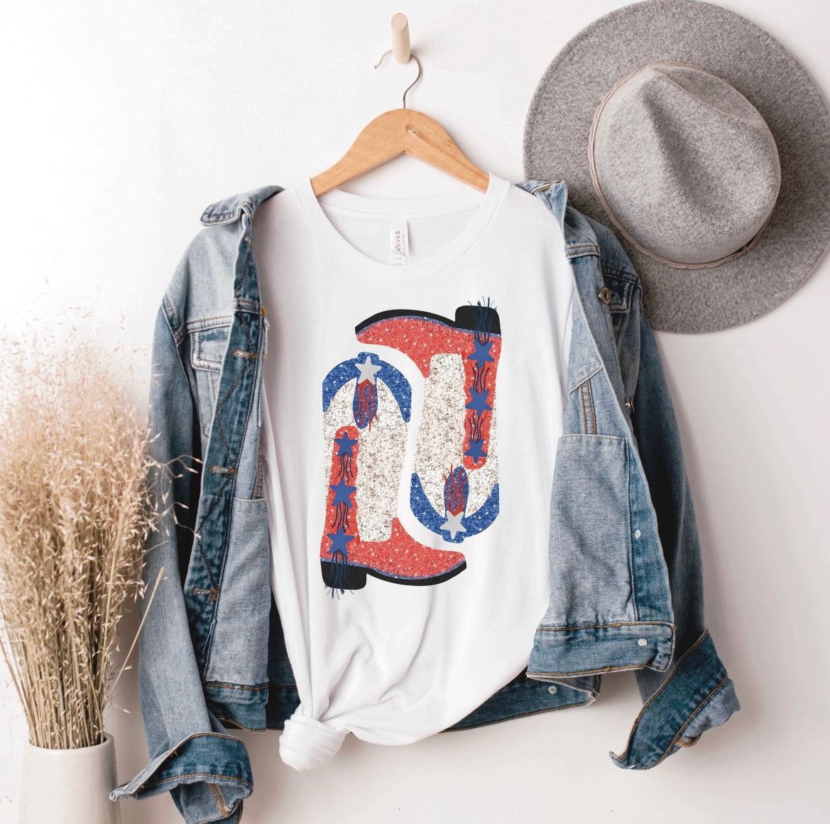 Kick Your American Boots Up Graphic Tee