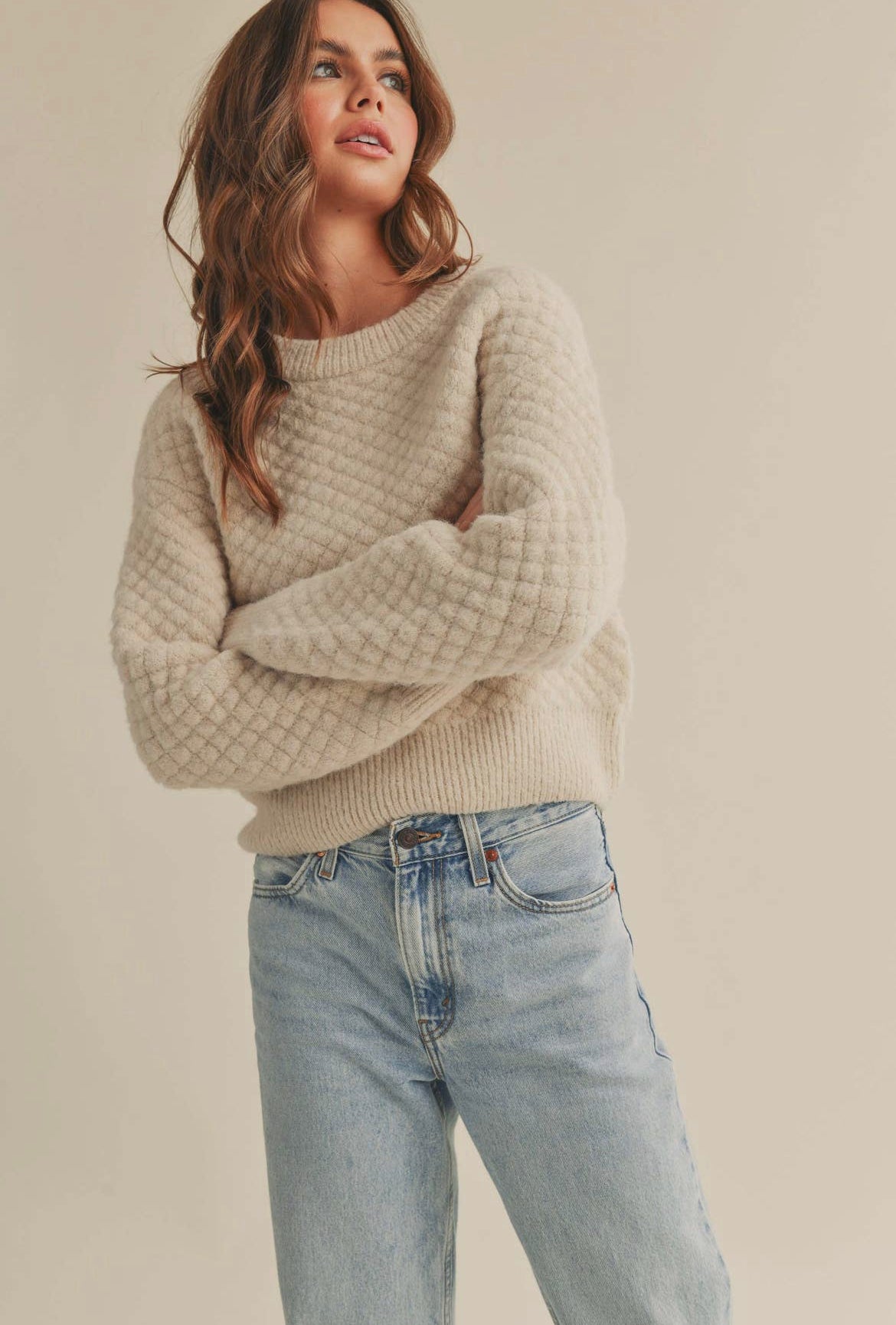 Brenna Oat Sweater