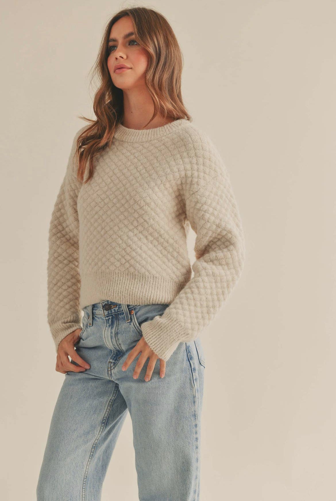 Brenna Oat Sweater