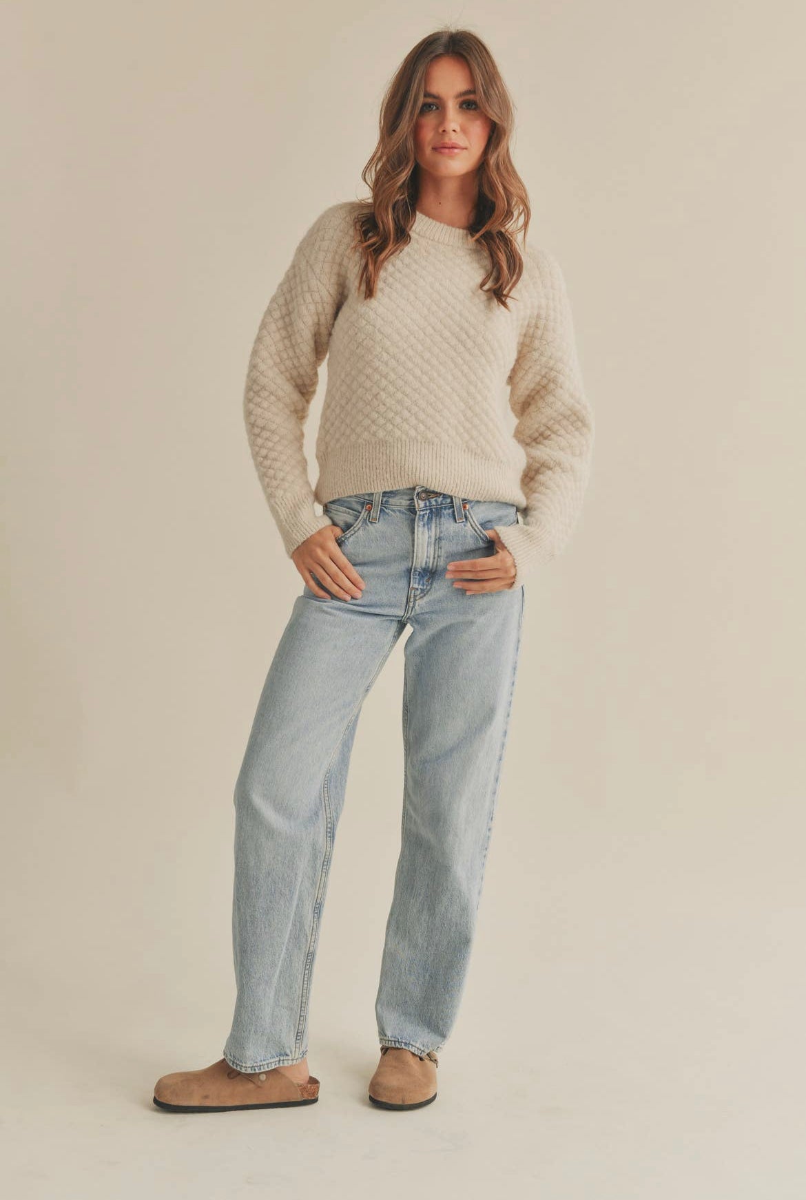 Brenna Oat Sweater