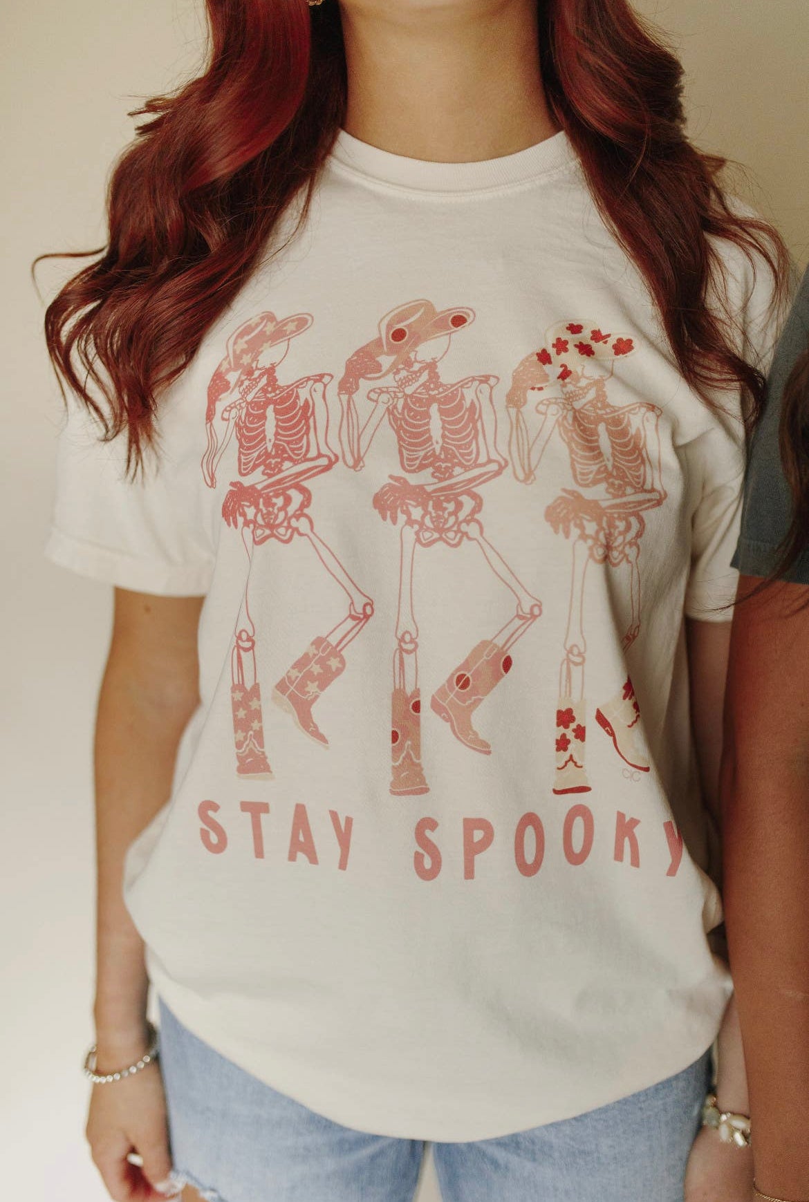 Stay Spooky | Skeleton Cowgirl Graphic Tee
