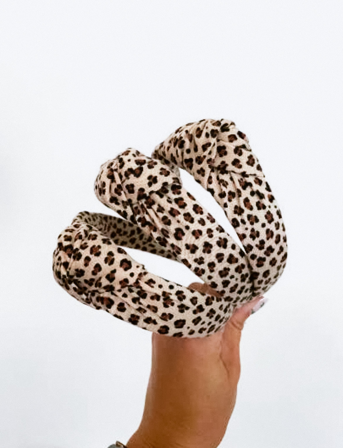 Cheetah Top Knot Headband