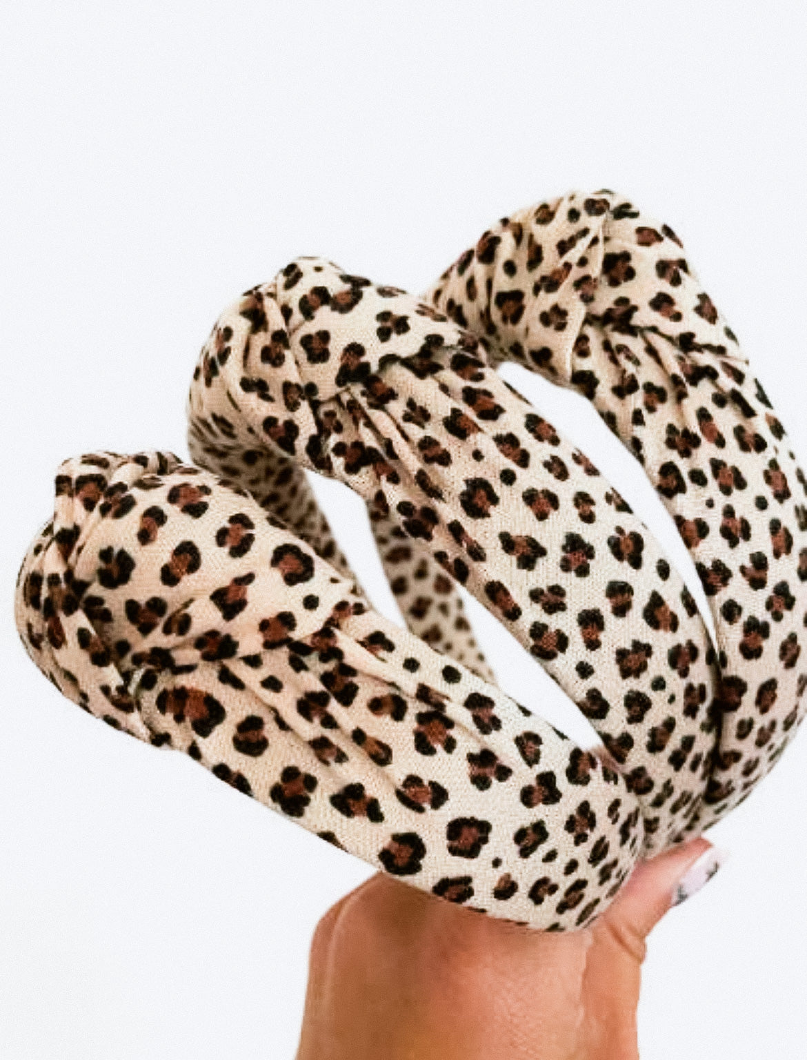 Cheetah Top Knot Headband