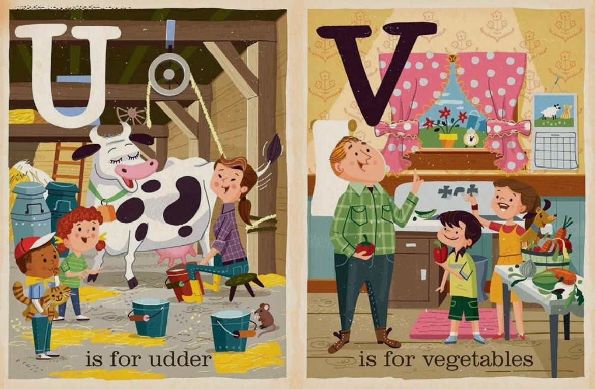 F Is For Farm: Alphabet Board Book