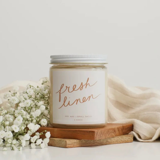 Fresh Linen | Poured Goods Soy Wax Candle