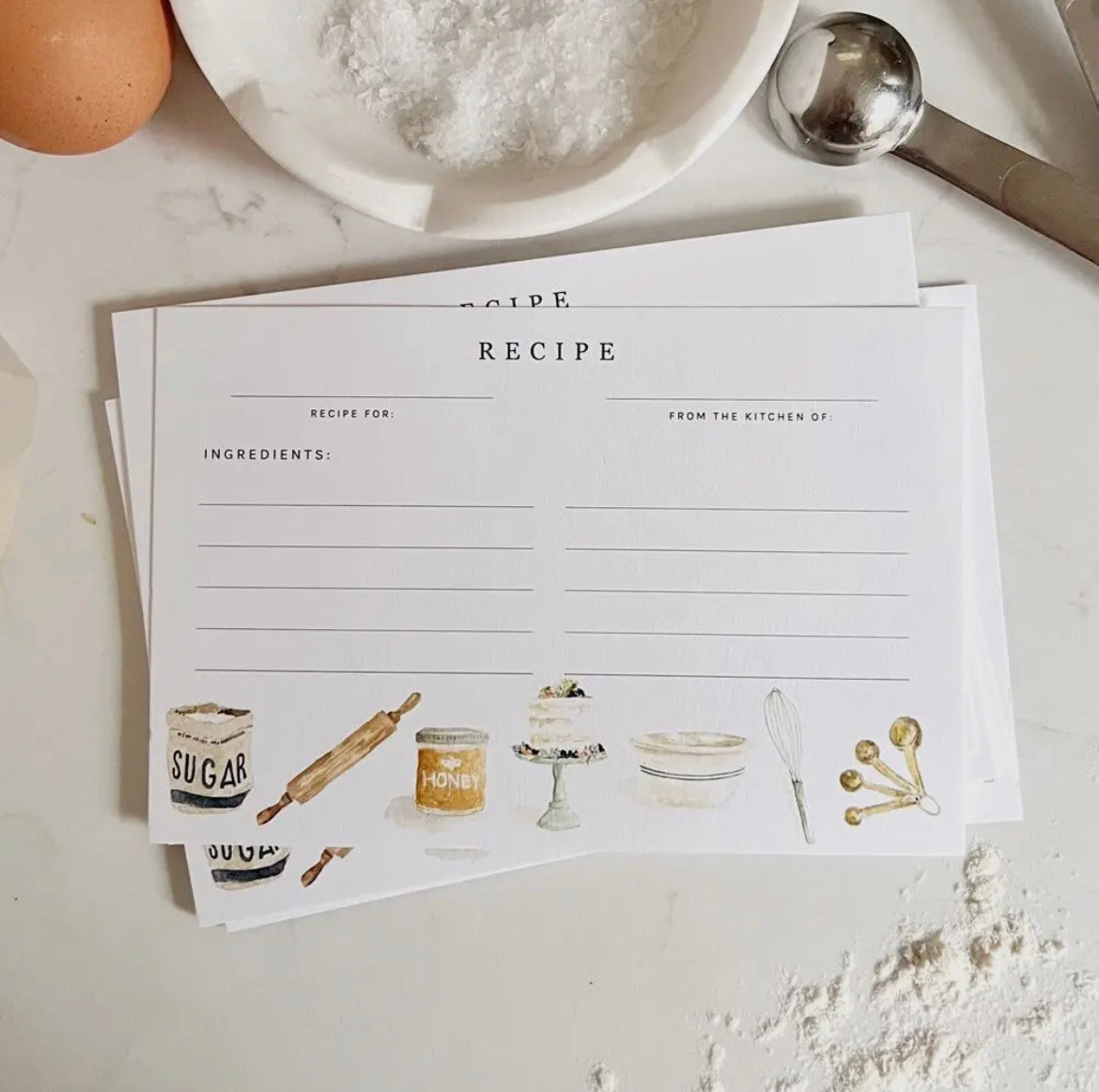 Baking Recipe Cards