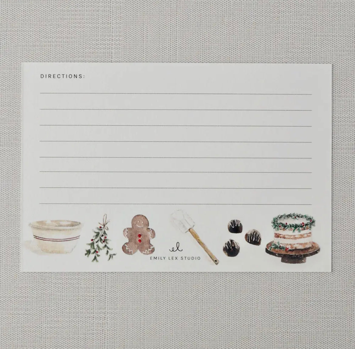 Christmas Baking Recipe Cards