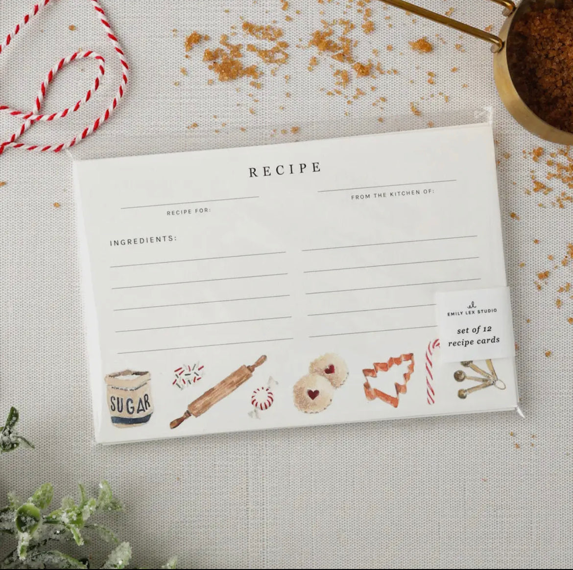 Christmas Baking Recipe Cards