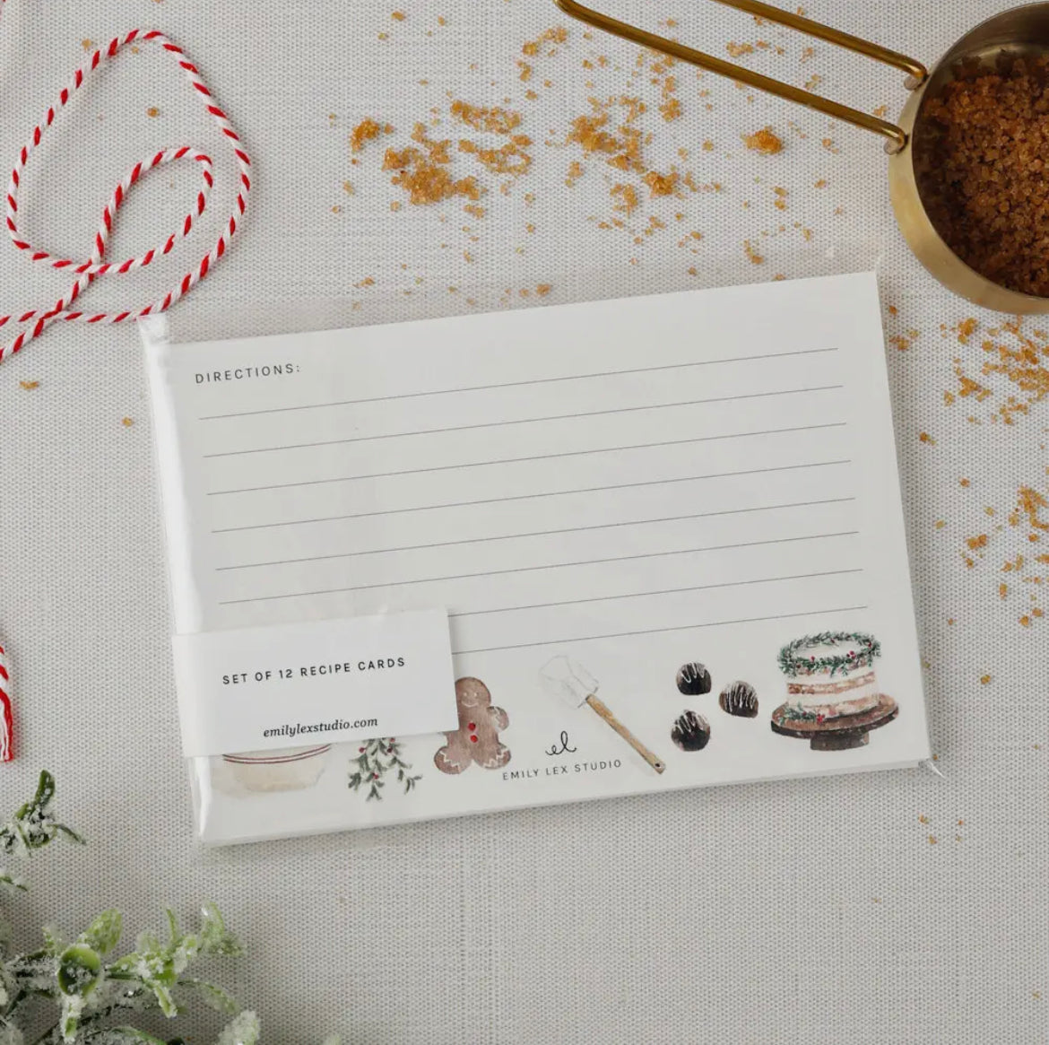 Christmas Baking Recipe Cards