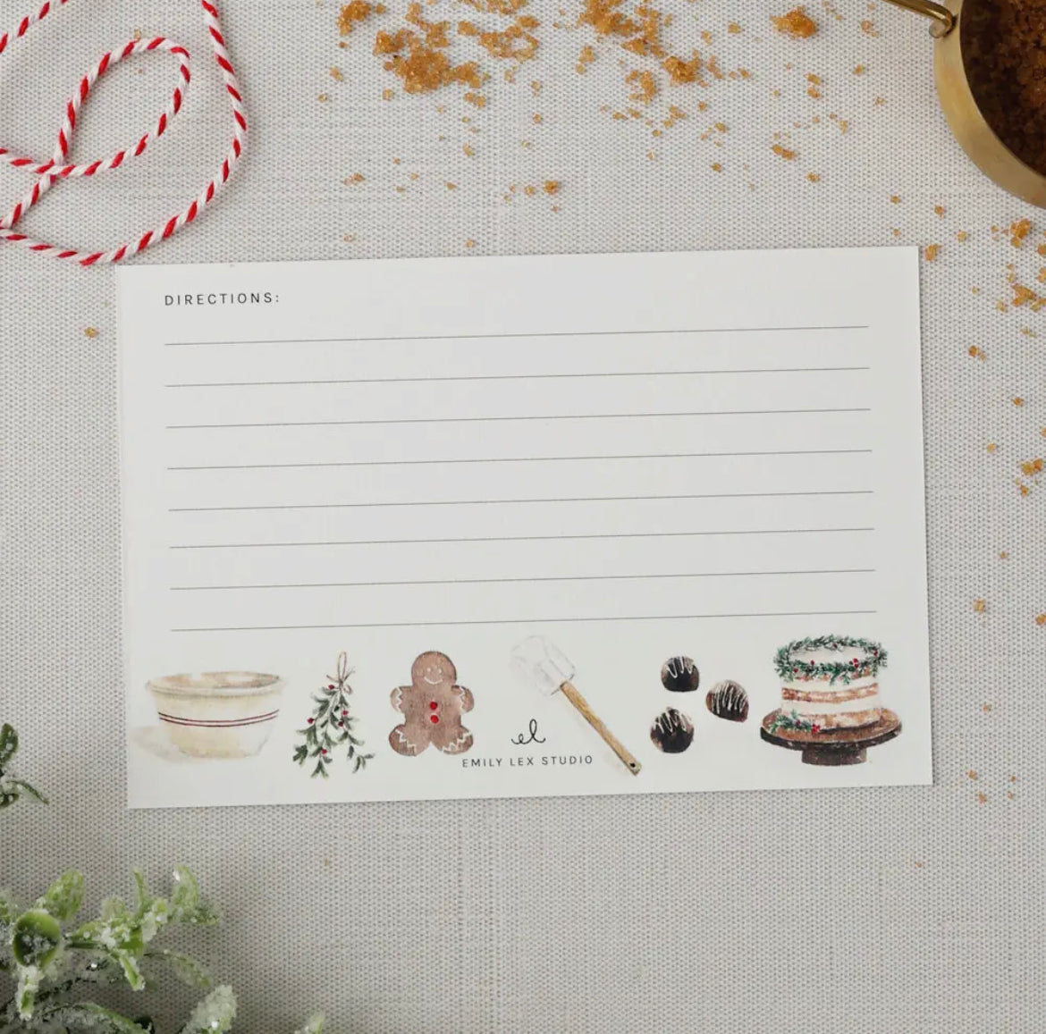 Christmas Baking Recipe Cards