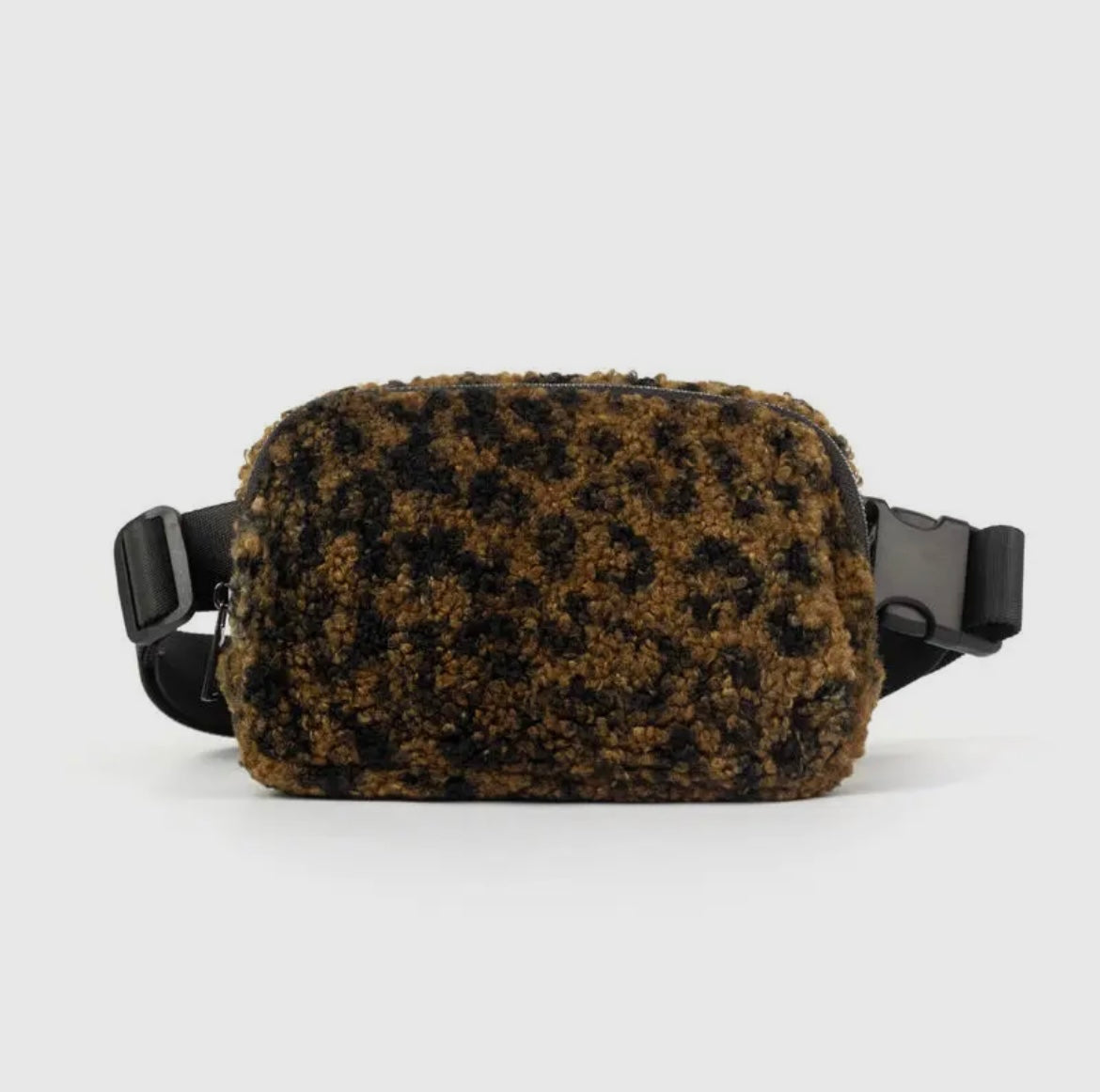 Leopard Sherpa Belt Bag