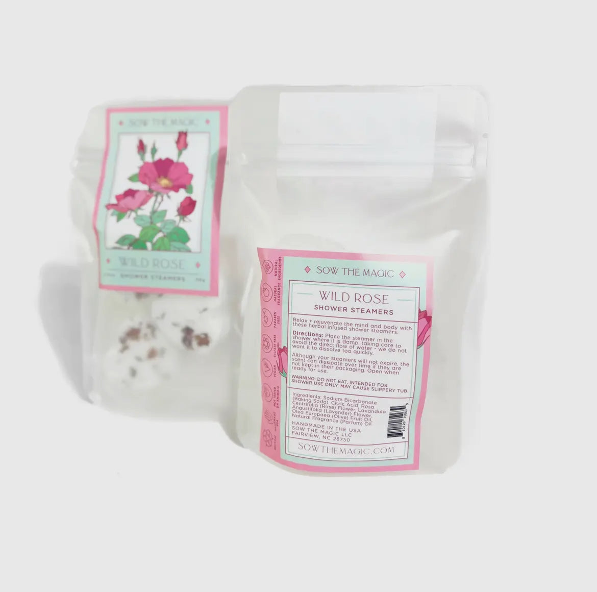 Wild Rose Heart Shaped Shower Steamers