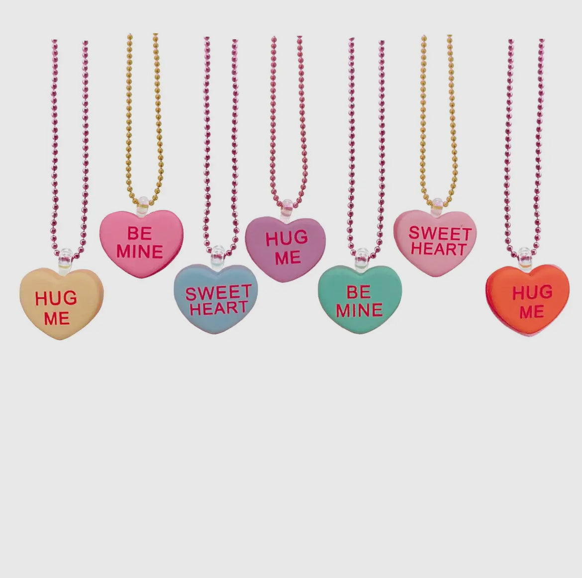 Conversation Hearts Necklace