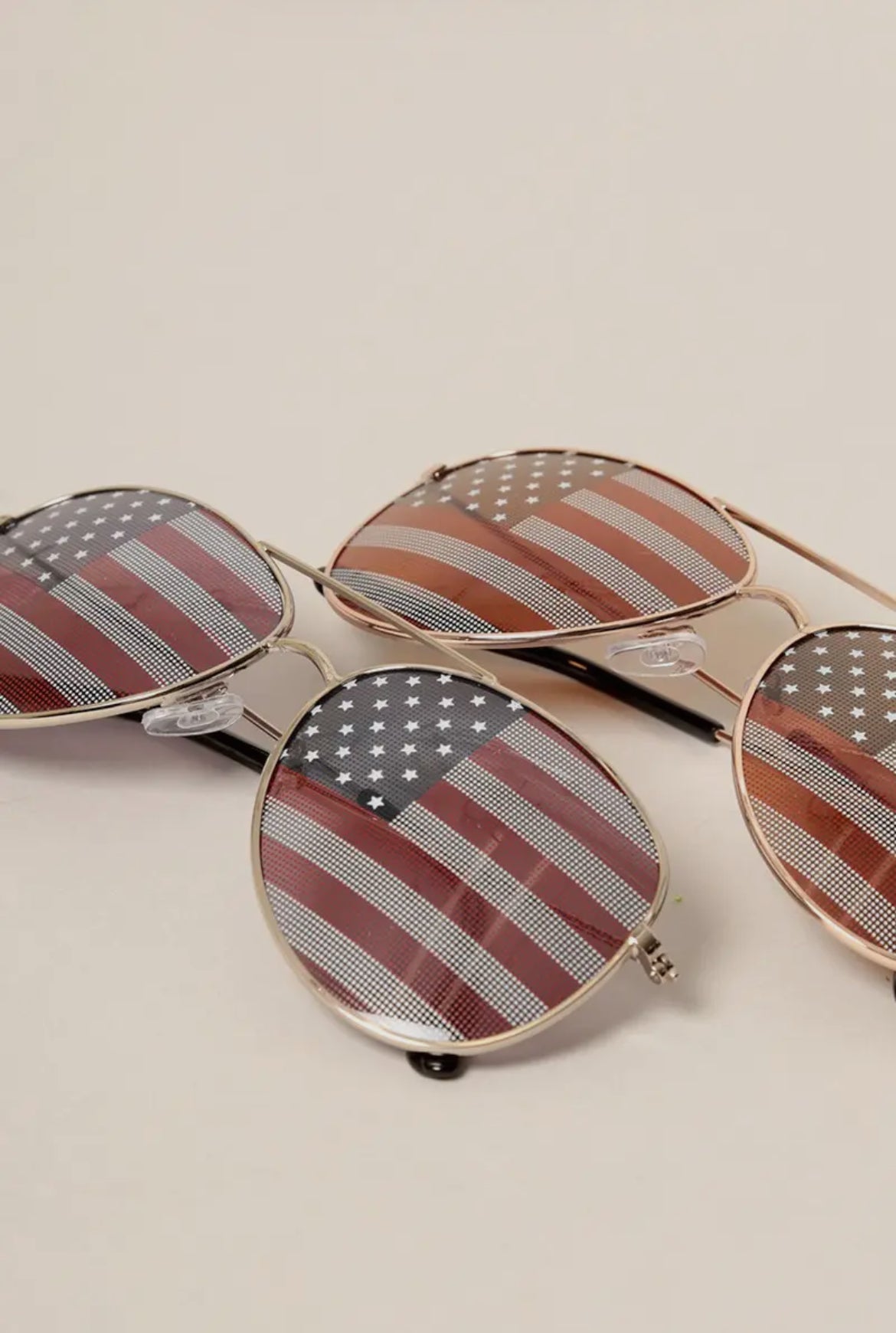 USA American Flags Aviator Sunglasses