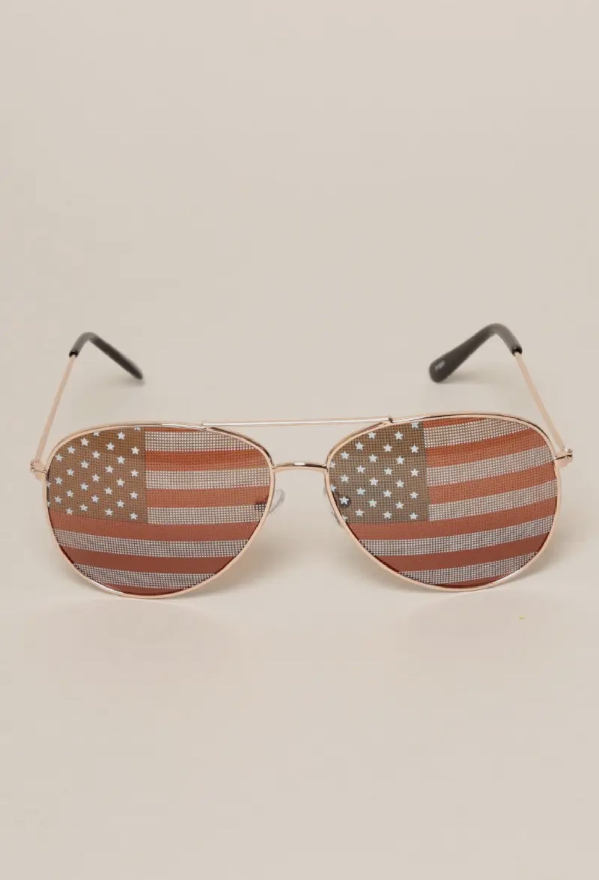 USA American Flags Aviator Sunglasses