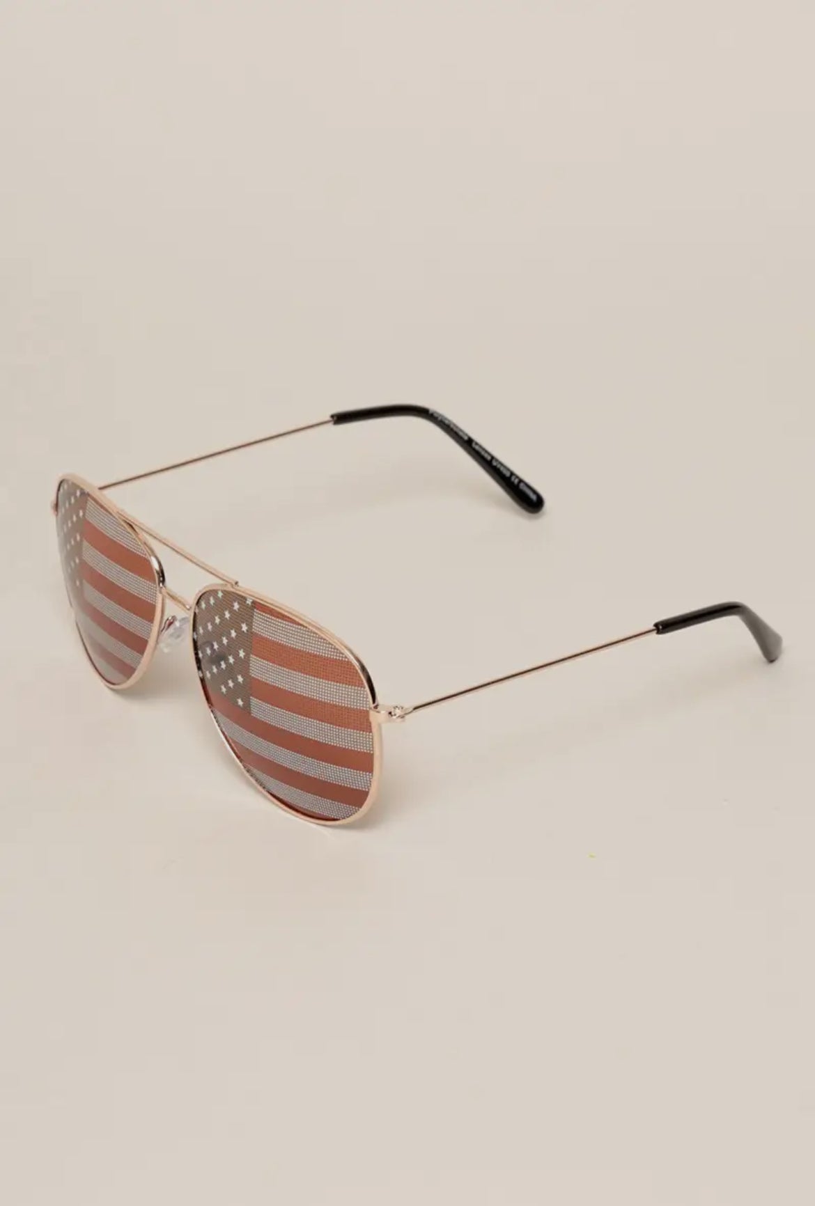 USA American Flags Aviator Sunglasses