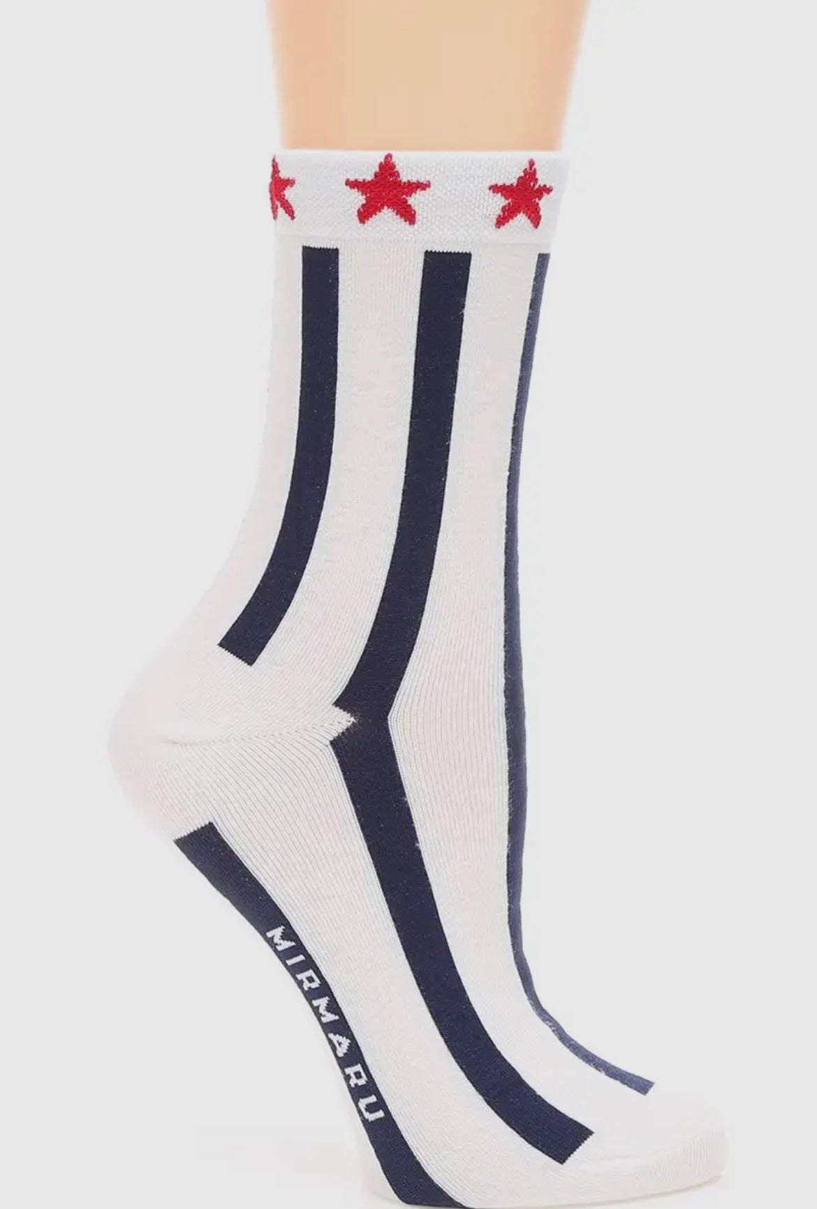 Women's USA Flag Cotton Blend Crew Socks