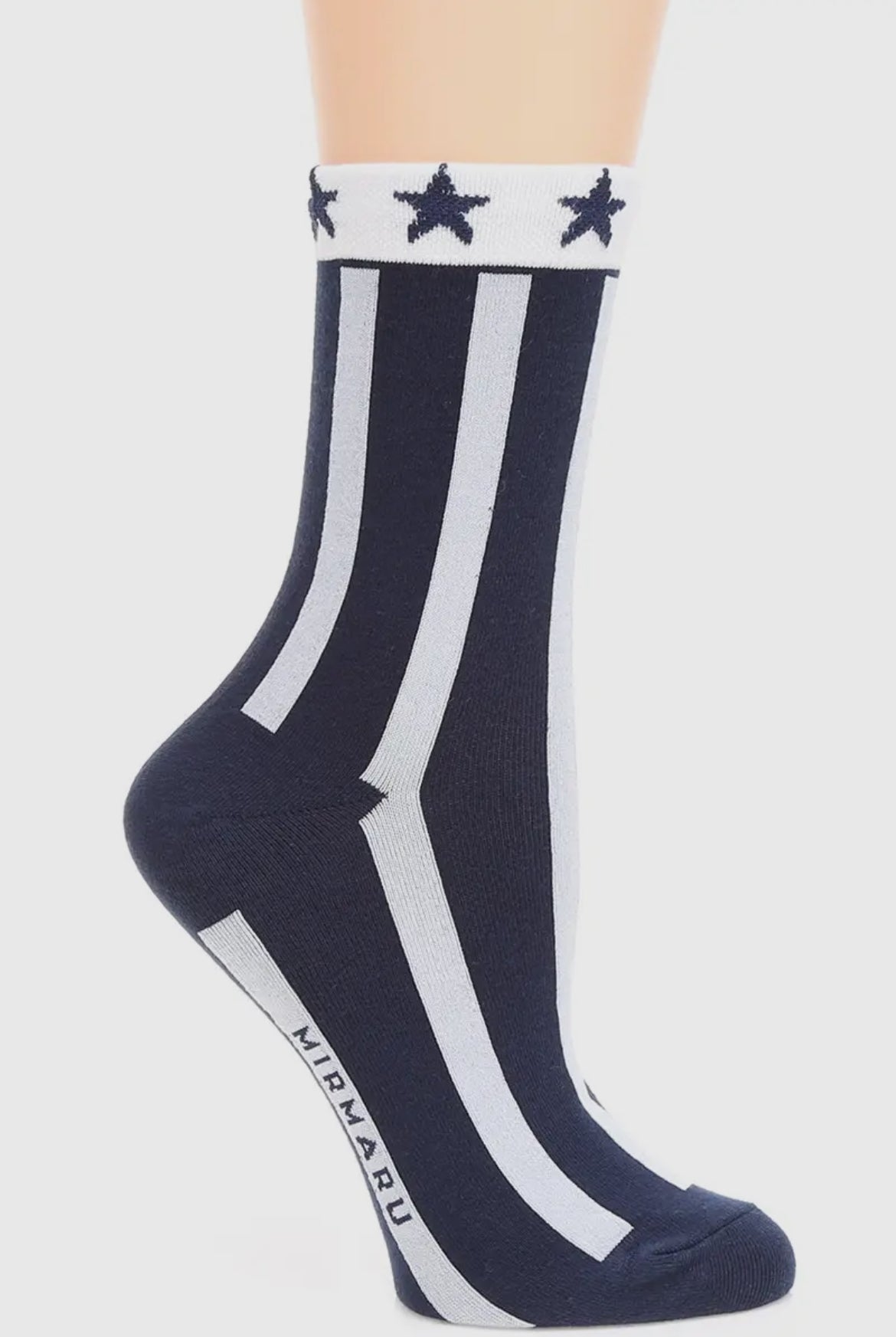 Women's USA Flag Cotton Blend Crew Socks