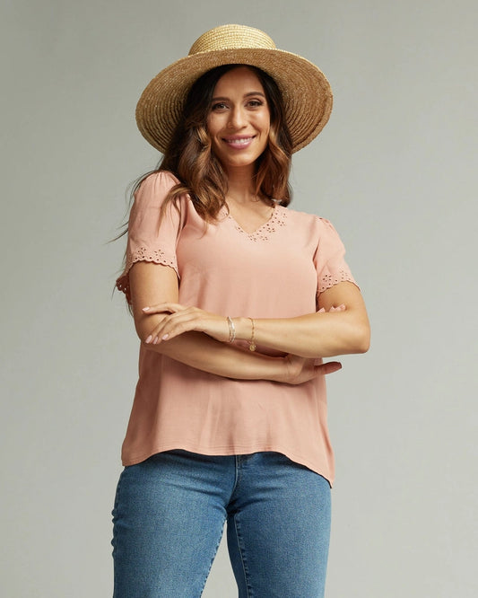 Kalina Eyelet Blouse