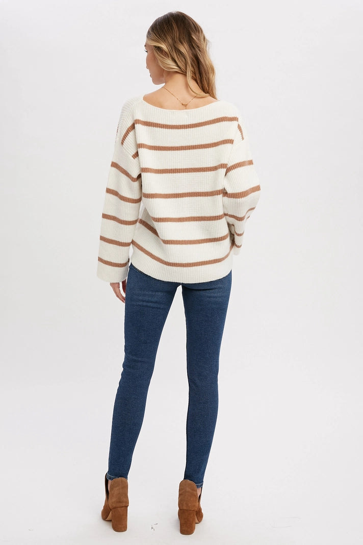 Stripe Ribbed Sweater