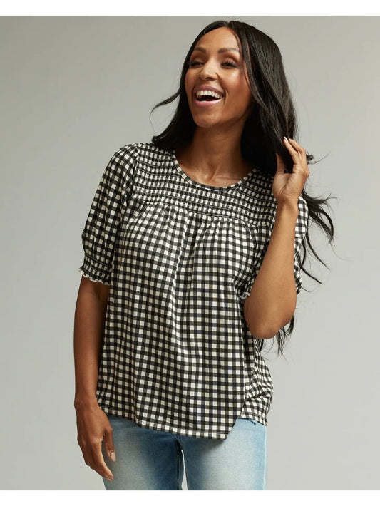 Tessa Gingham Blouse