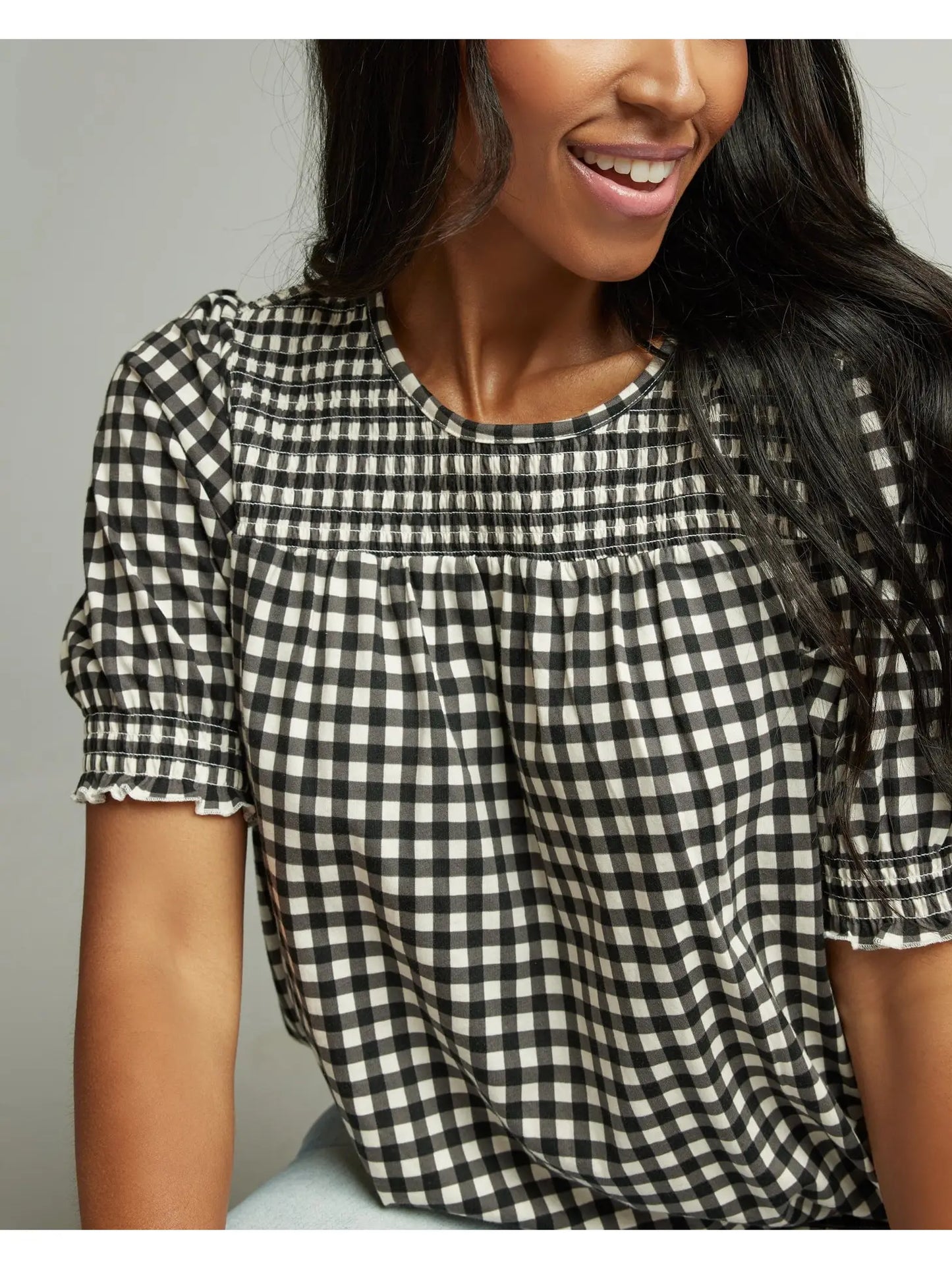 Tessa Gingham Blouse