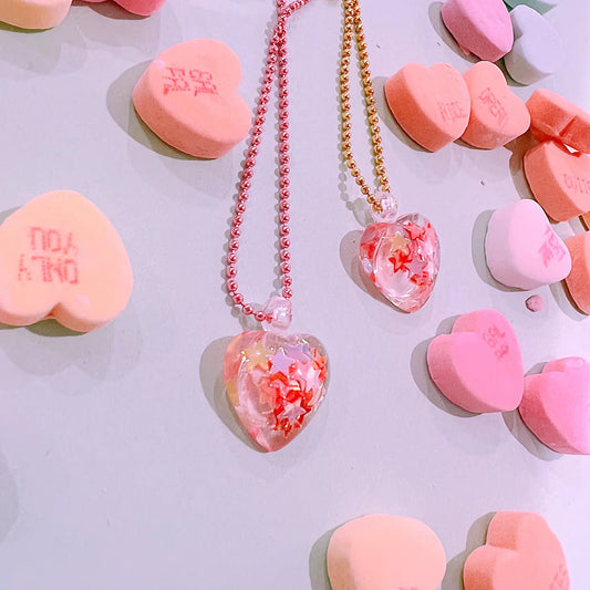 Confetti Heart Necklace