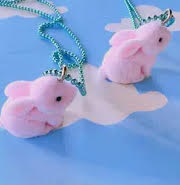 Fuzzy Bunny Necklace