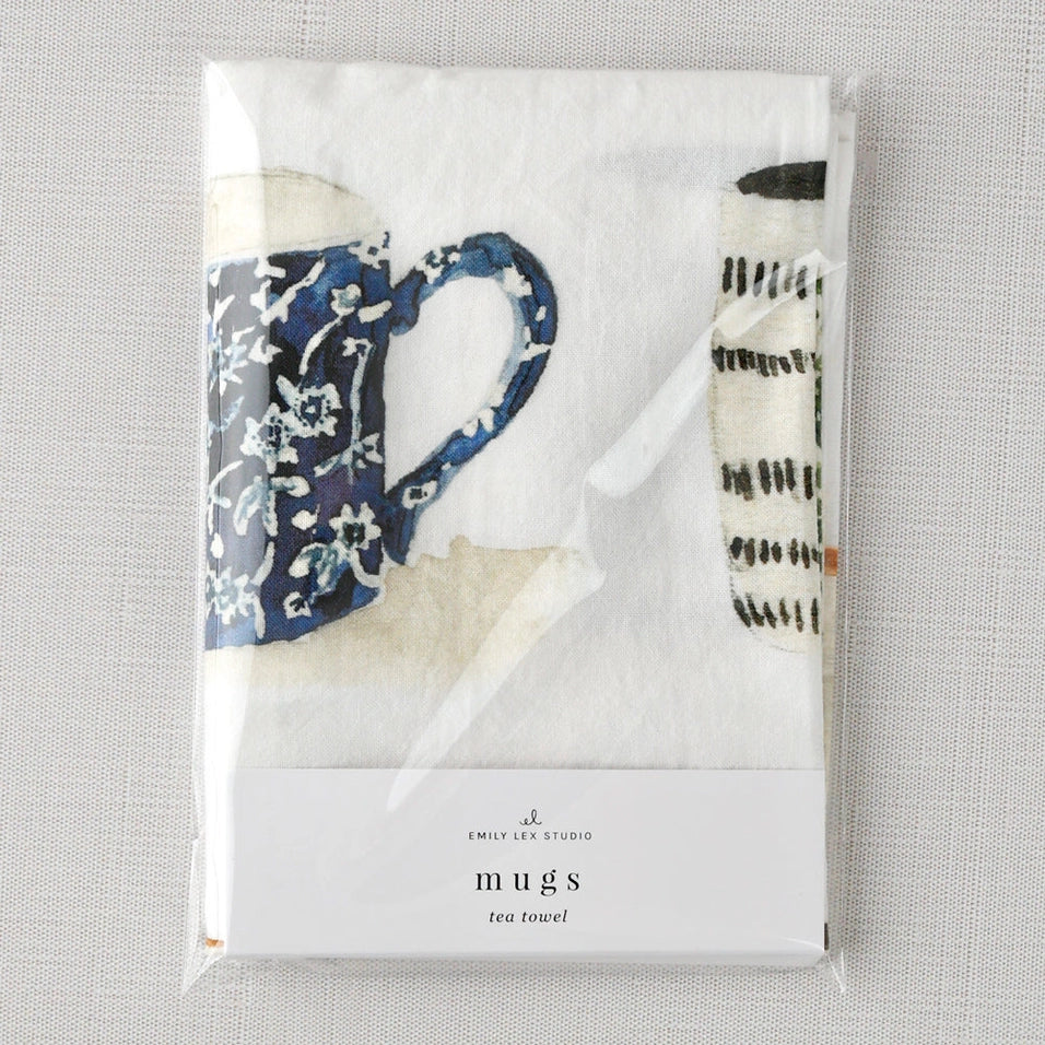 Mugs Tea Towel