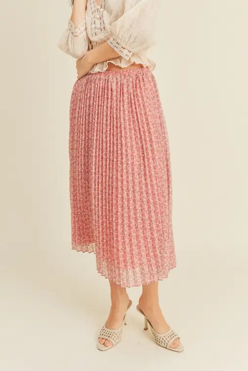 Petal Pleated Skirt