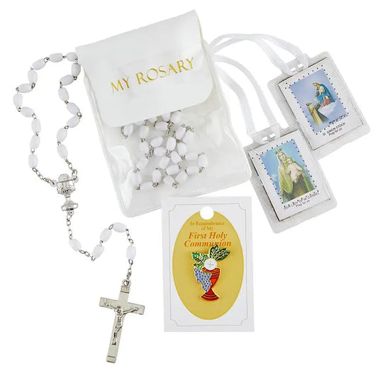 First Communion Rosary Kit