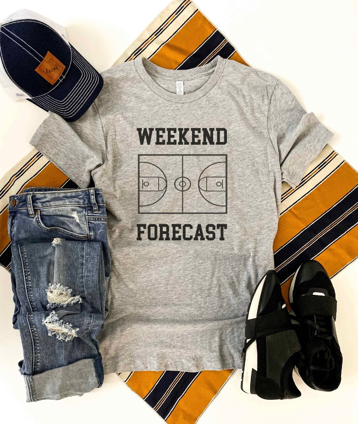 Weekend Forecast Basketball Tee