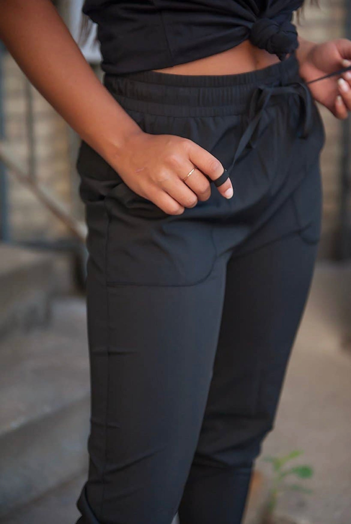 Lightweight Joggers in Black