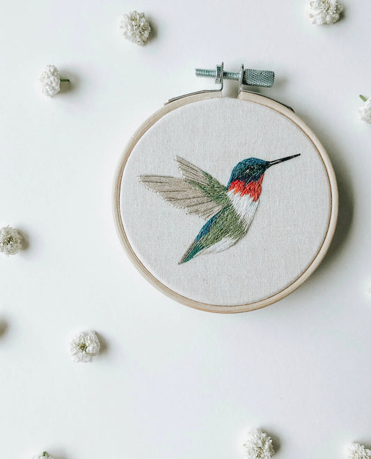 Hummingbird Embroidery Kit