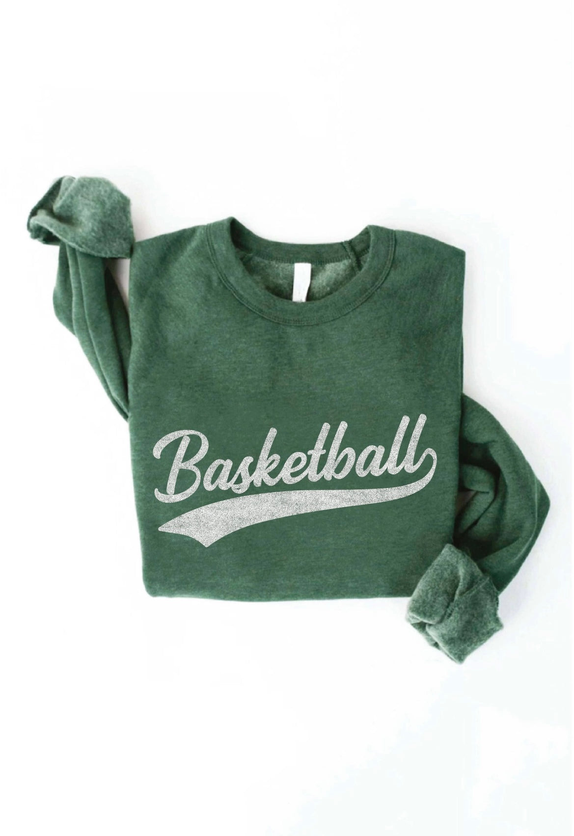 Basketball Sweatshirt in Heather Forest