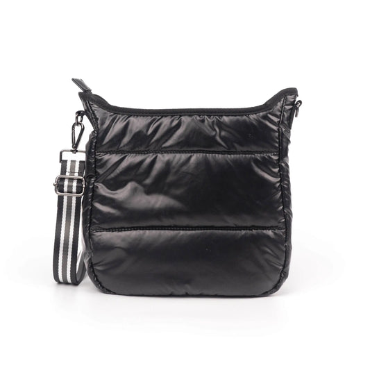 The Carina | Puffer Crossbody - Black