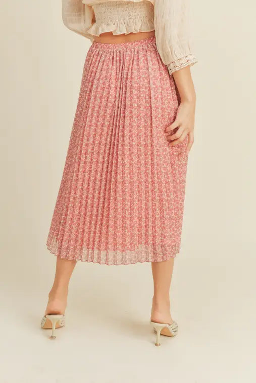 Petal Pleated Skirt