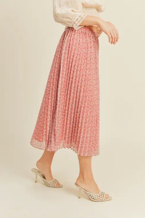 Petal Pleated Skirt