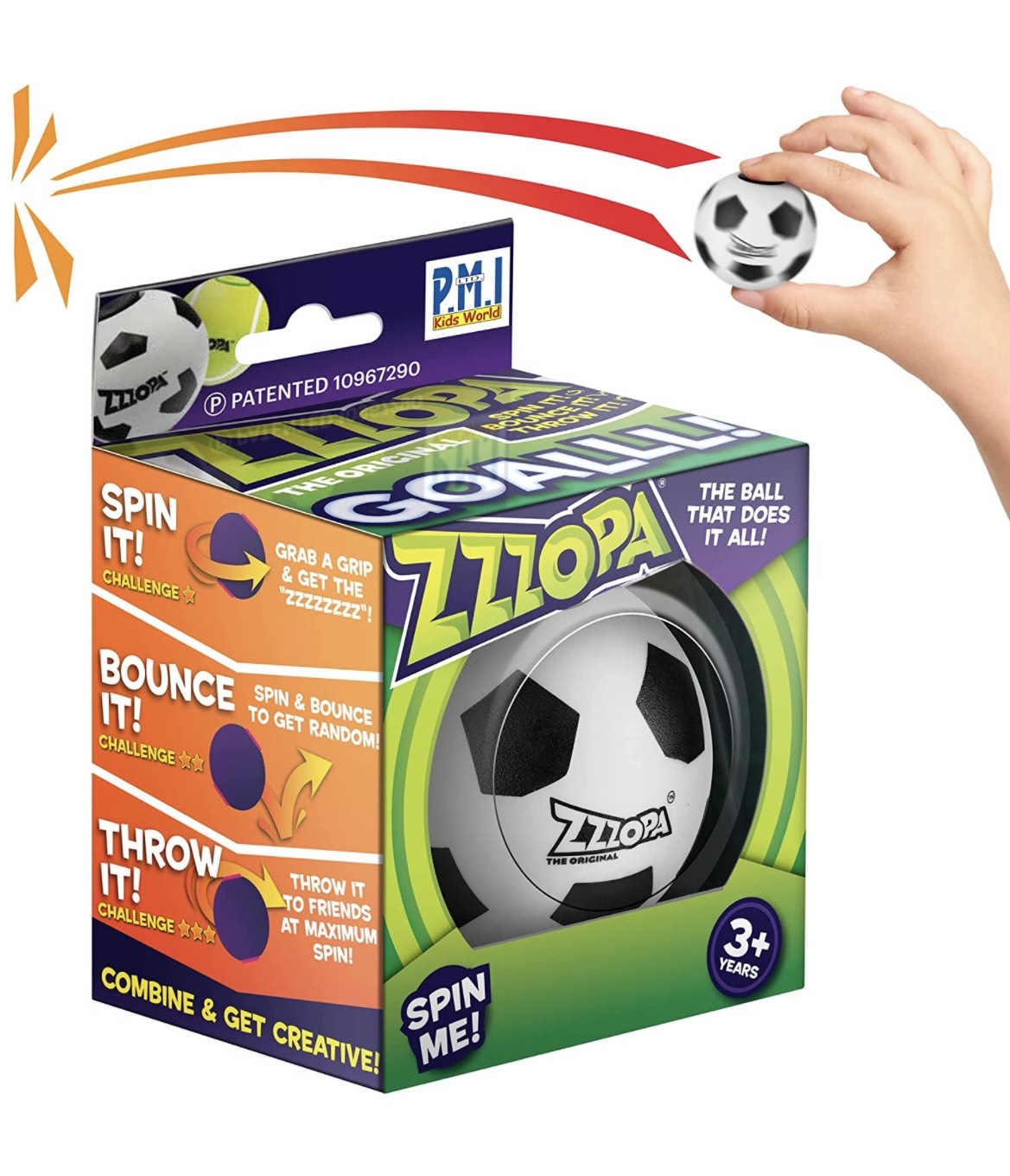 Zzzopa - World's only Fidget Spinning Bouncy Ball!